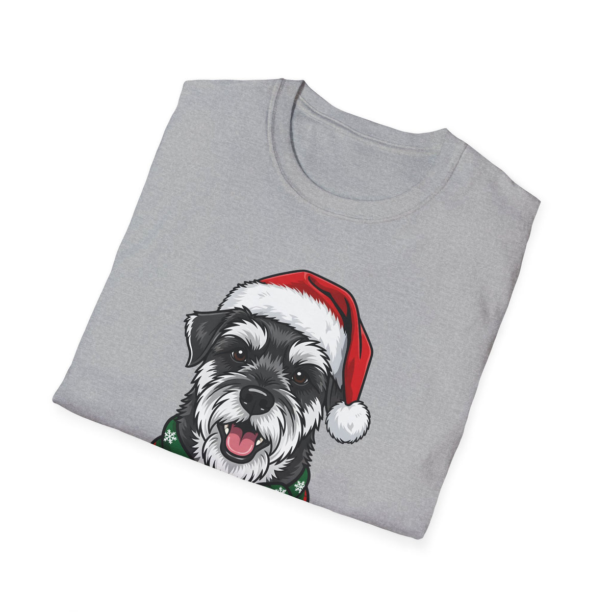 Yappy Holidays Miniature Schnauzer Christmas t-shirt, product photo 12
