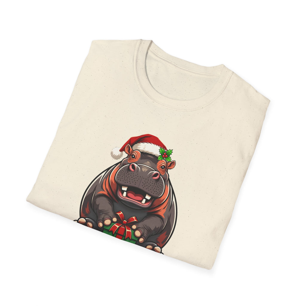 Merry Hippopotamus Christmas t-shirt, product photo 18