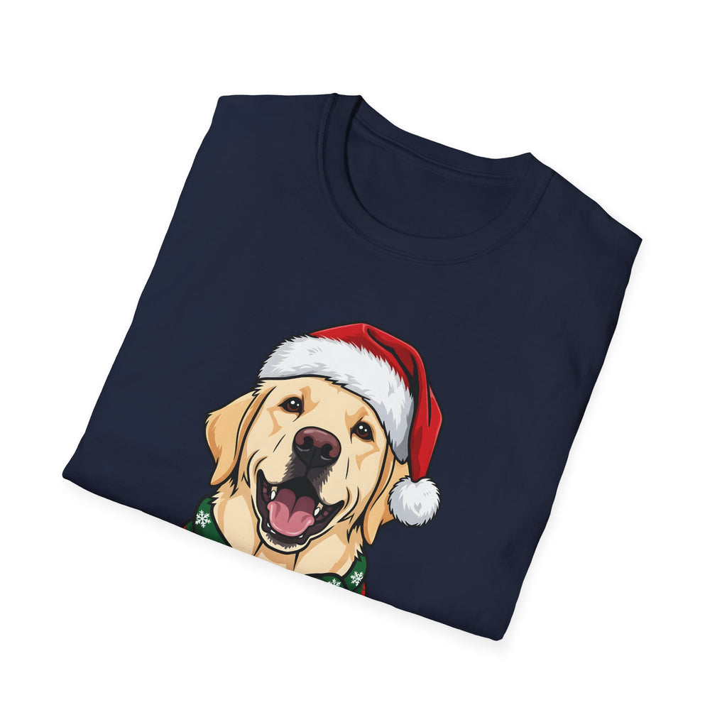 Merry Woofmas Yellow Labrador Christmas t-shirt, product photo 6