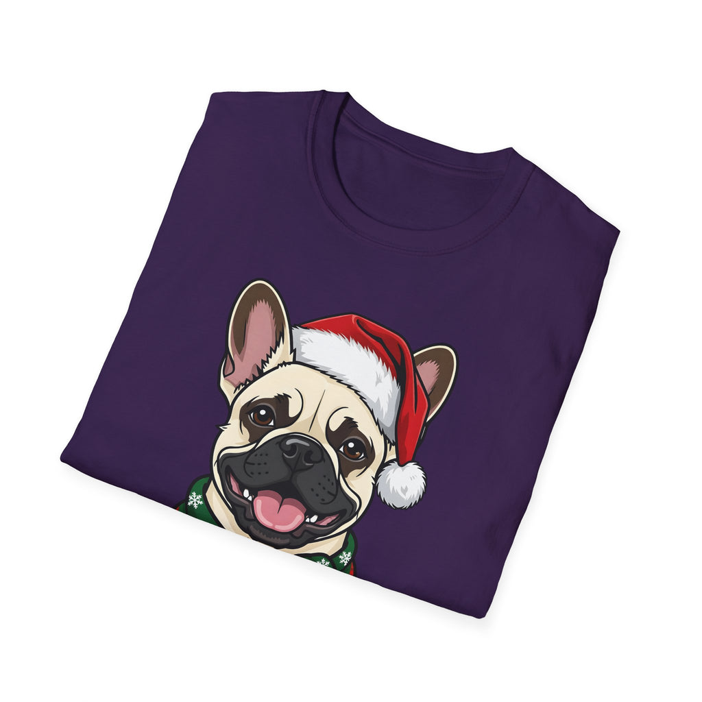 Merry Woofmas Cream French Bulldog Christmas t-shirt, product photo 30