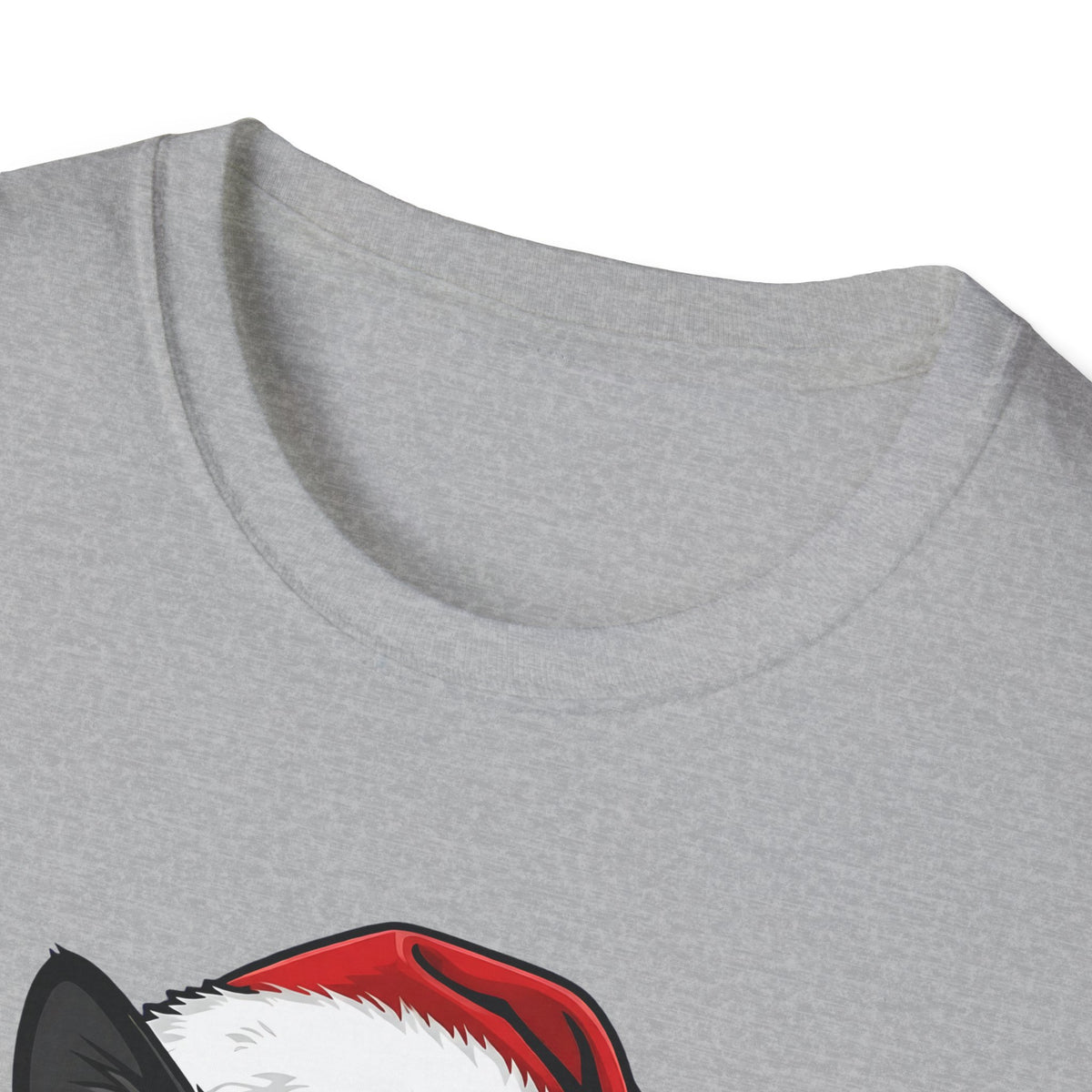 Merry Whiskers Black Cat Christmas t-shirt, product photo 8