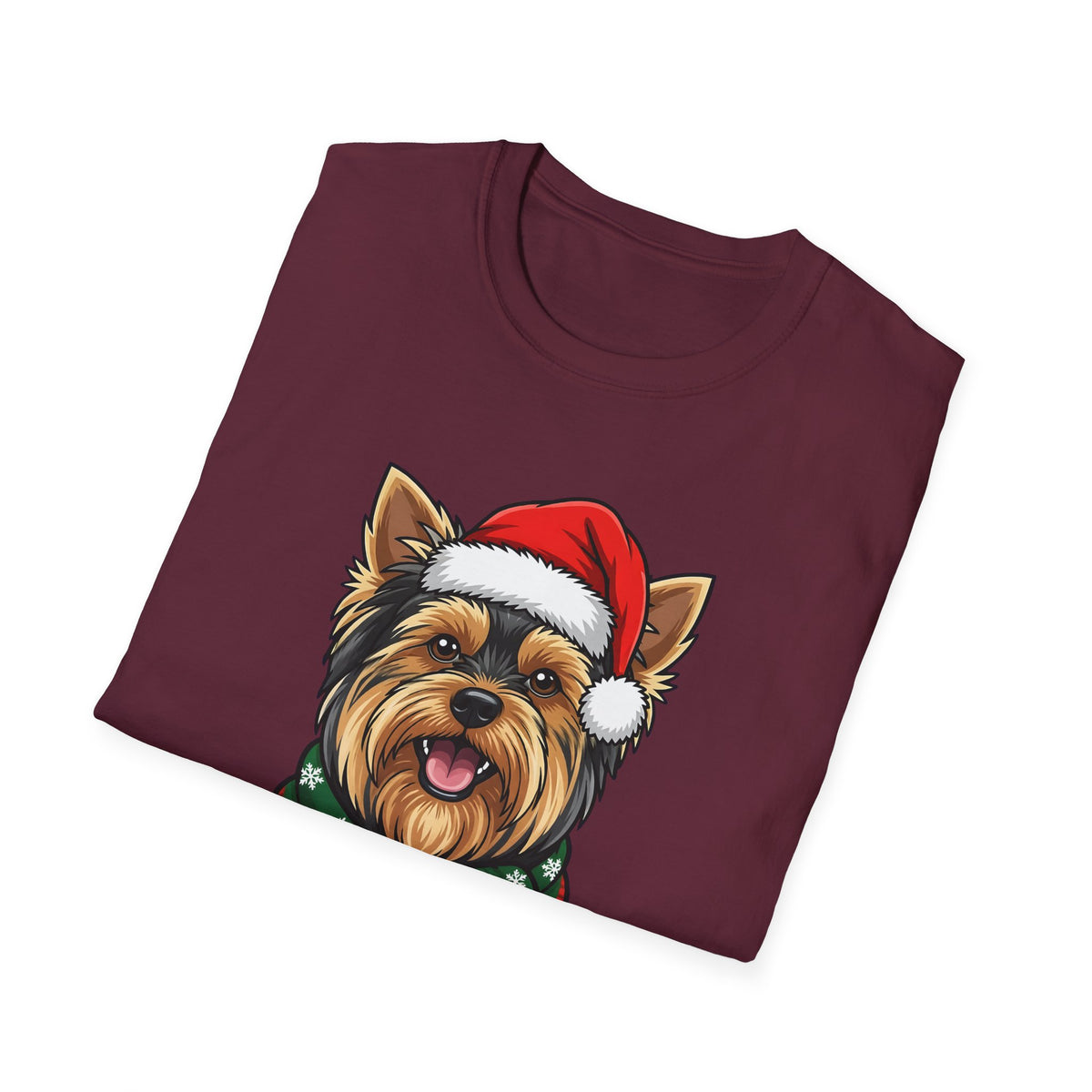 Yappy Holidays Yorkshire Terrier Christmas t-shirt, product photo 15