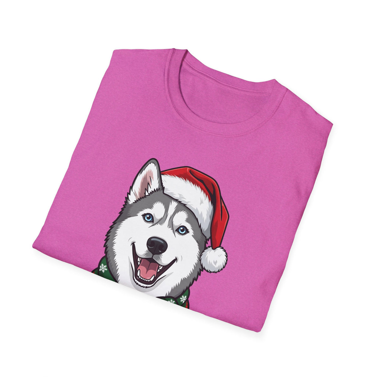 Merry Woofmas Siberian Husky Christmas t-shirt, product photo 36