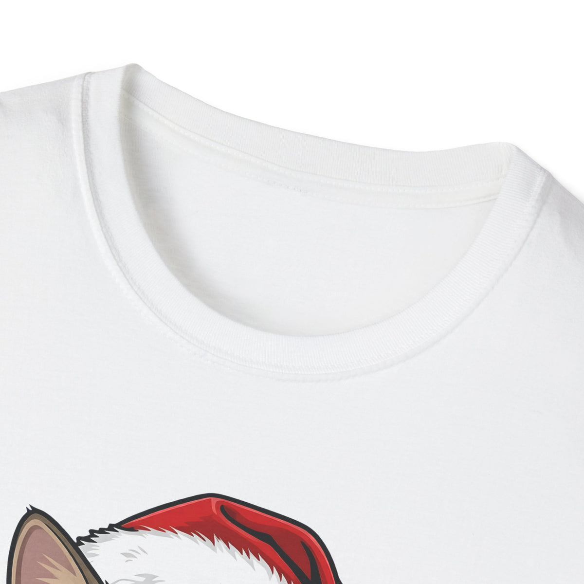 Merry Whiskers Brown Tabby Cat Christmas t-shirt, product photo 8