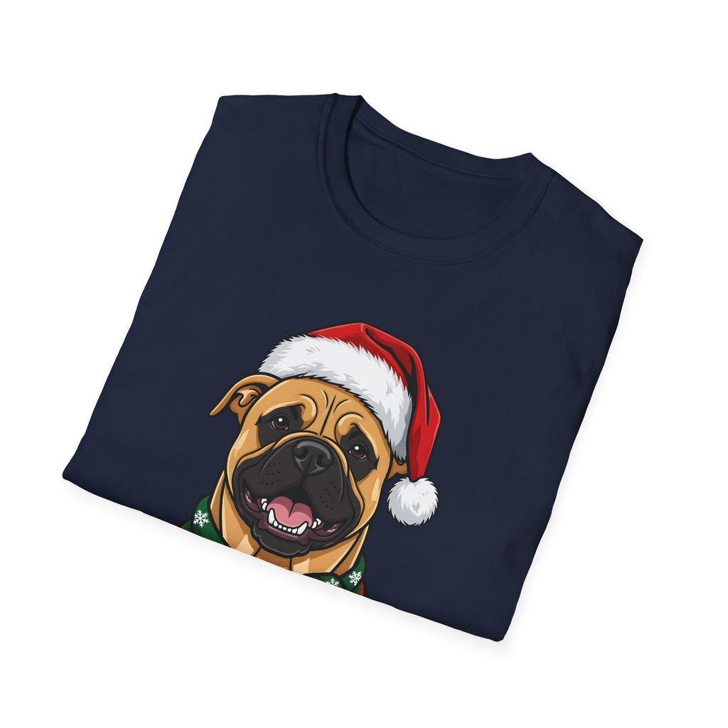 Merry Woofmas Bullmastiff Christmas t-shirt, product photo 6