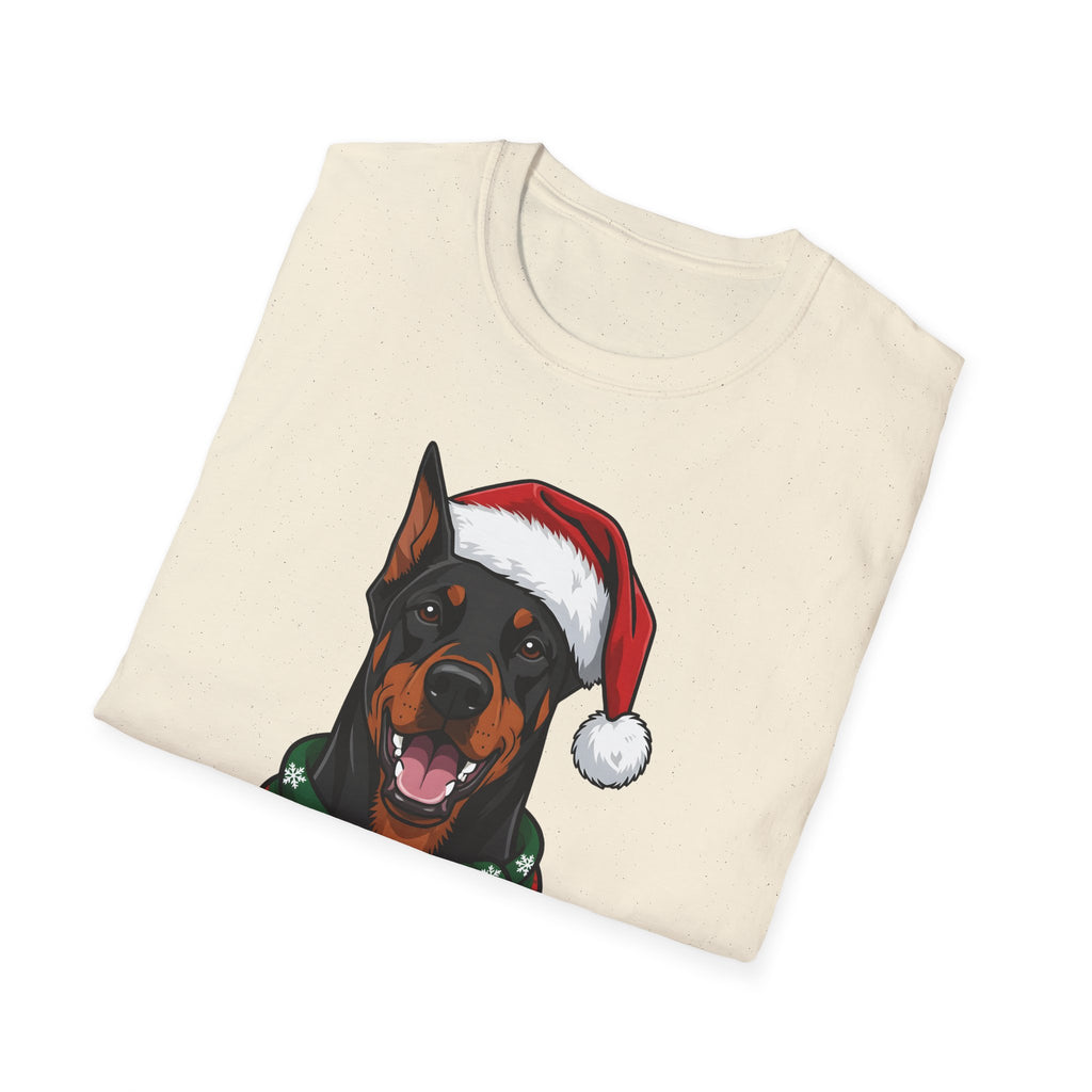 Merry Woofmas Doberman Christmas t-shirt, product photo 15
