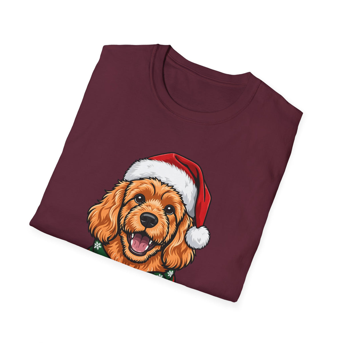 Merry Woofmas Apricot Cavapoo Christmas t-shirt, product photo 15