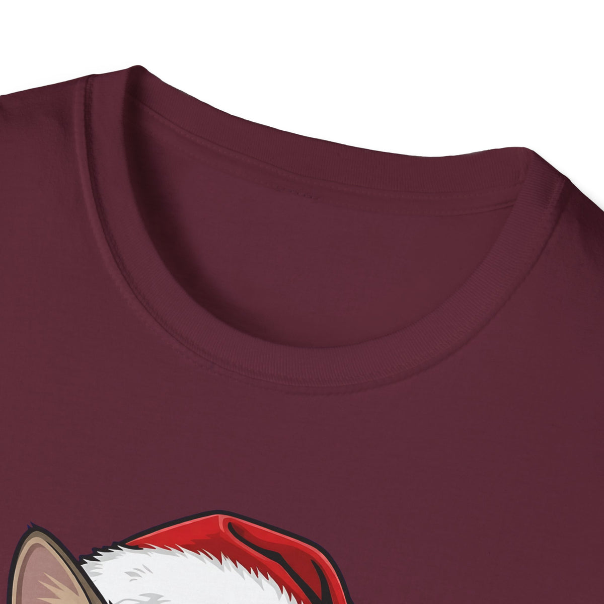 Merry Whiskers Brown Tabby Cat Christmas t-shirt, product photo 14
