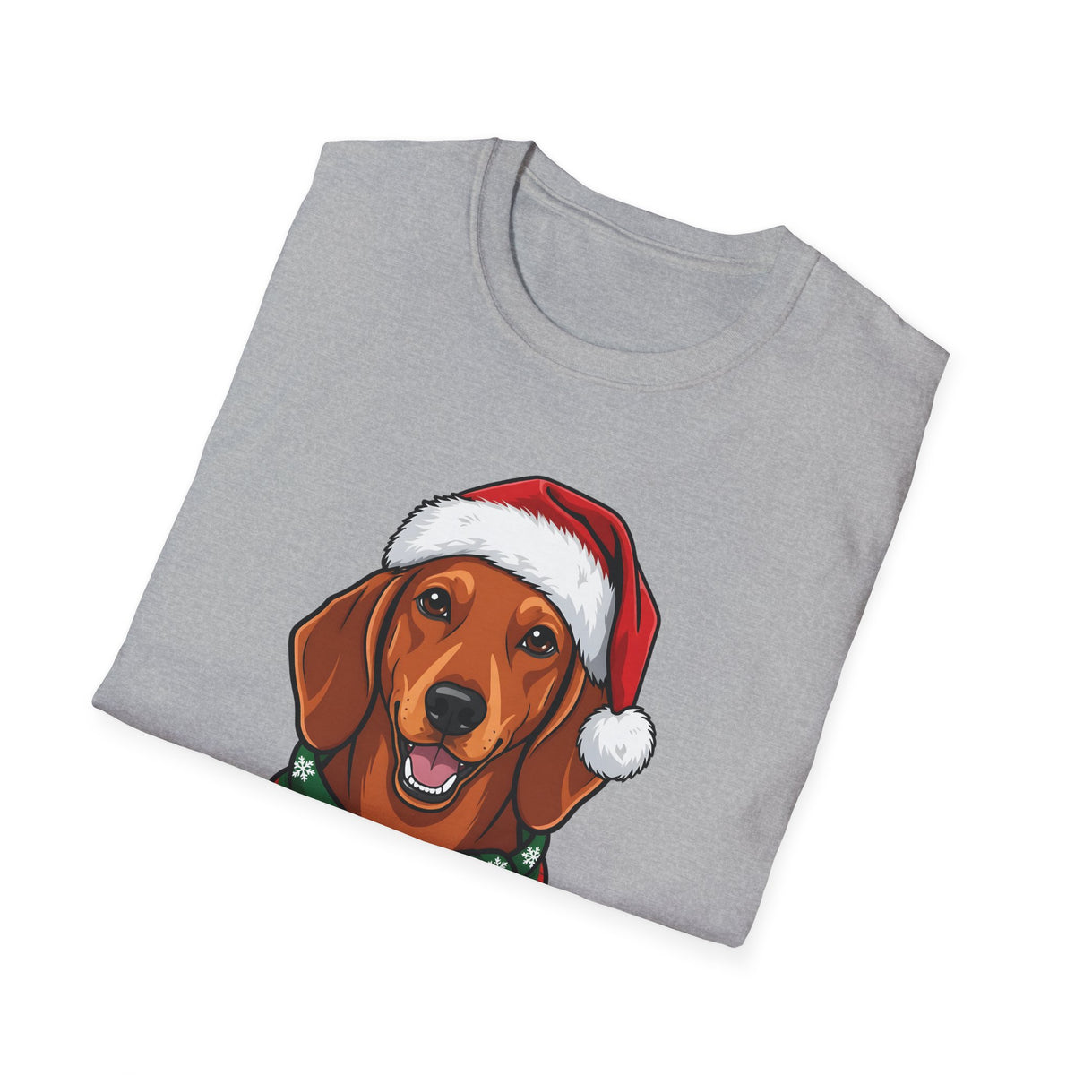 Yappy Holidays Dachshund Christmas t-shirt, product photo 12
