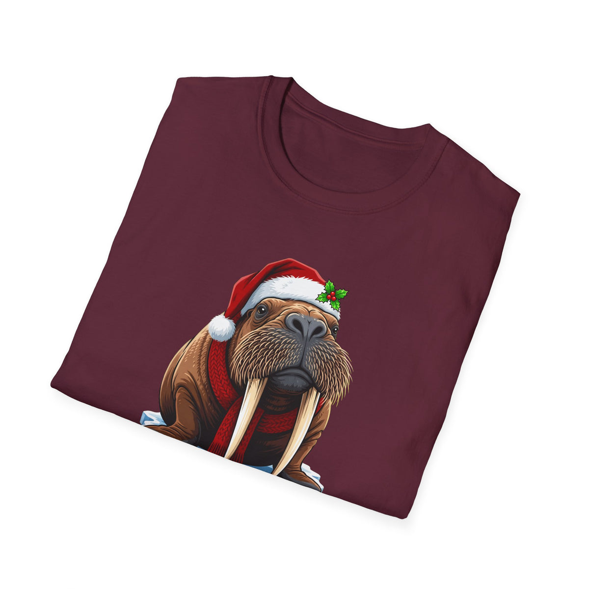 Merry Walrus Christmas t-shirt, product photo 15