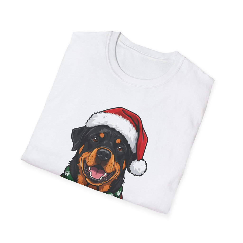 Merry Woofmas Rottweiler Christmas t-shirt, product photo 6