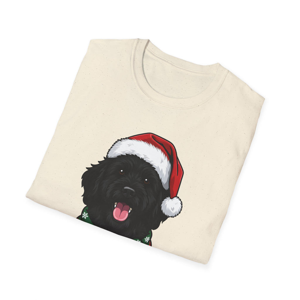 Merry Woofmas Black Goldendoodle Christmas t-shirt, product photo 15