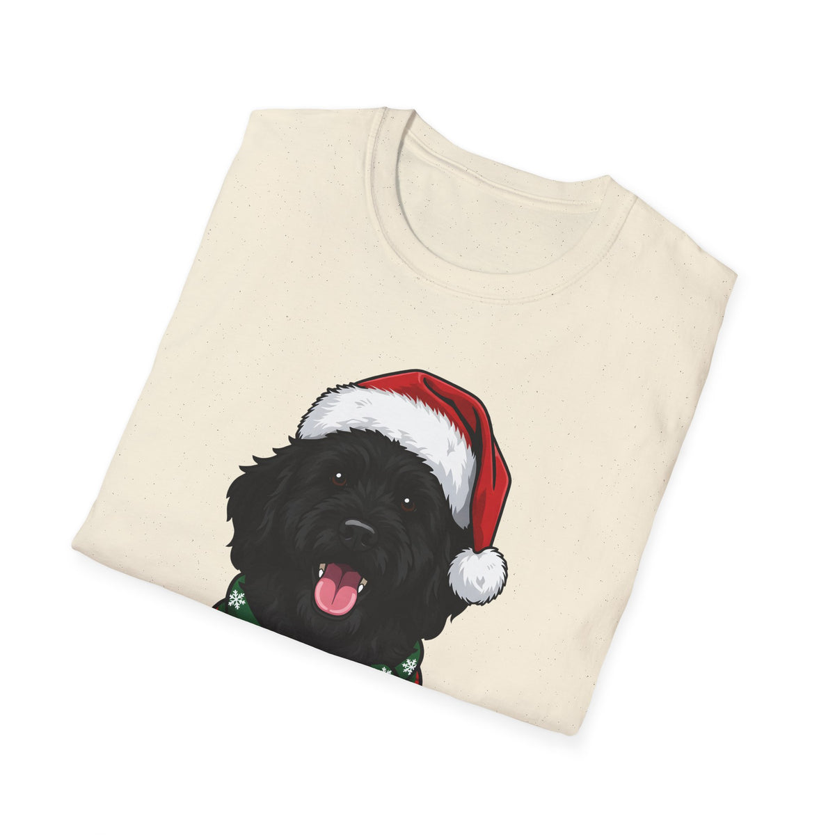 Merry Woofmas Black Goldendoodle Christmas t-shirt, product photo 15