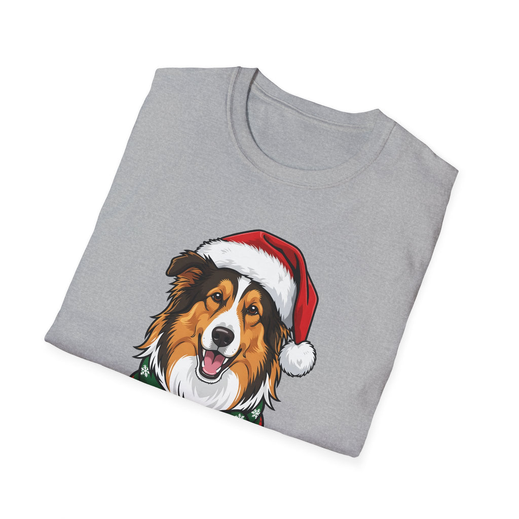 Happy Collie-Days Rough Collie Christmas t-shirt, product photo 12