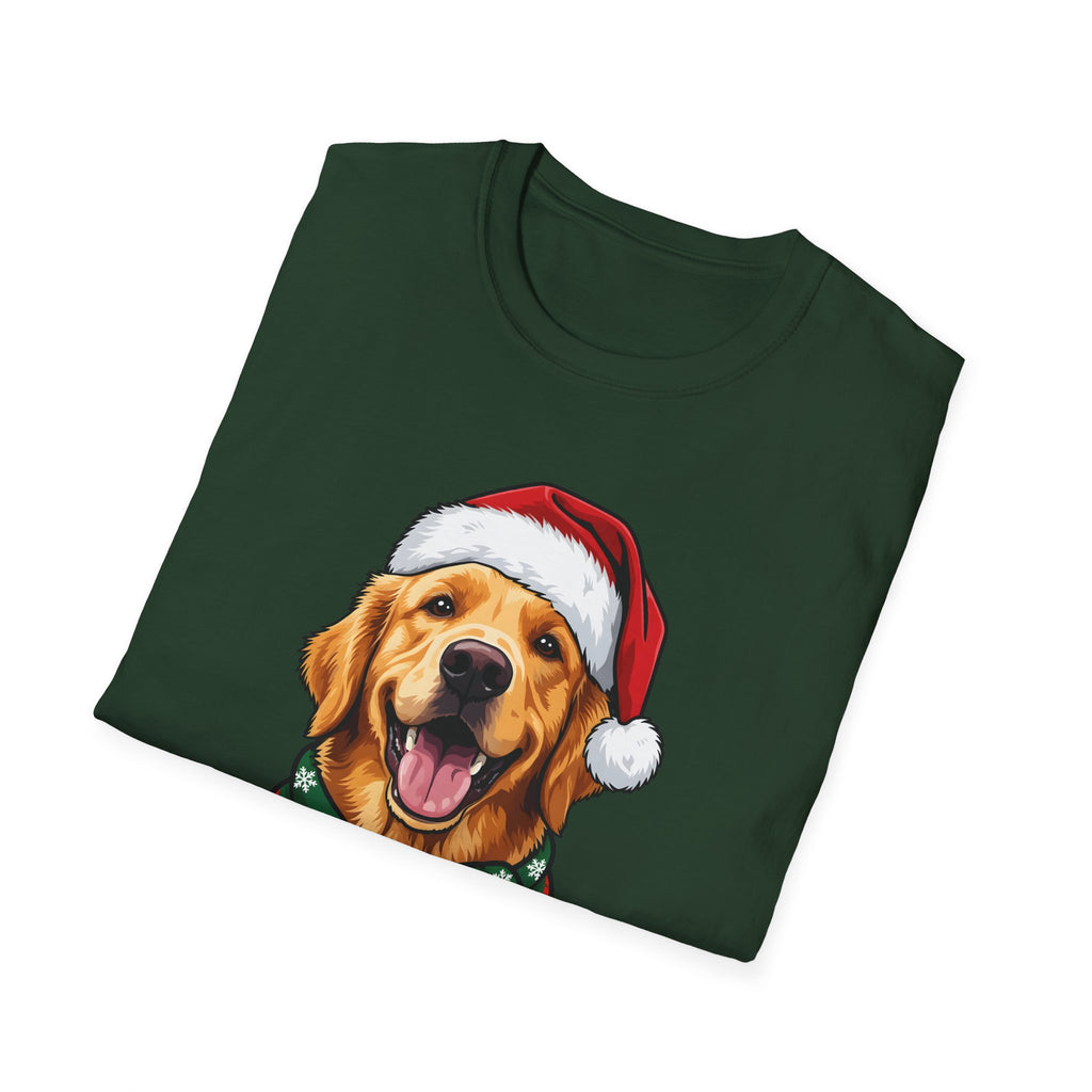 Merry Woofmas Golden Retriever Christmas t-shirt, product photo 21