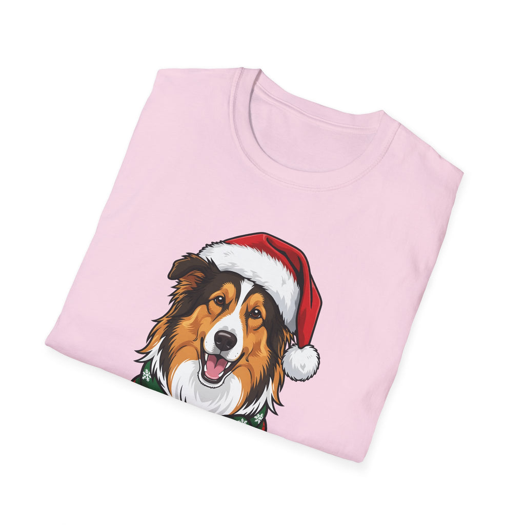 Happy Collie-Days Rough Collie Christmas t-shirt, product photo 33