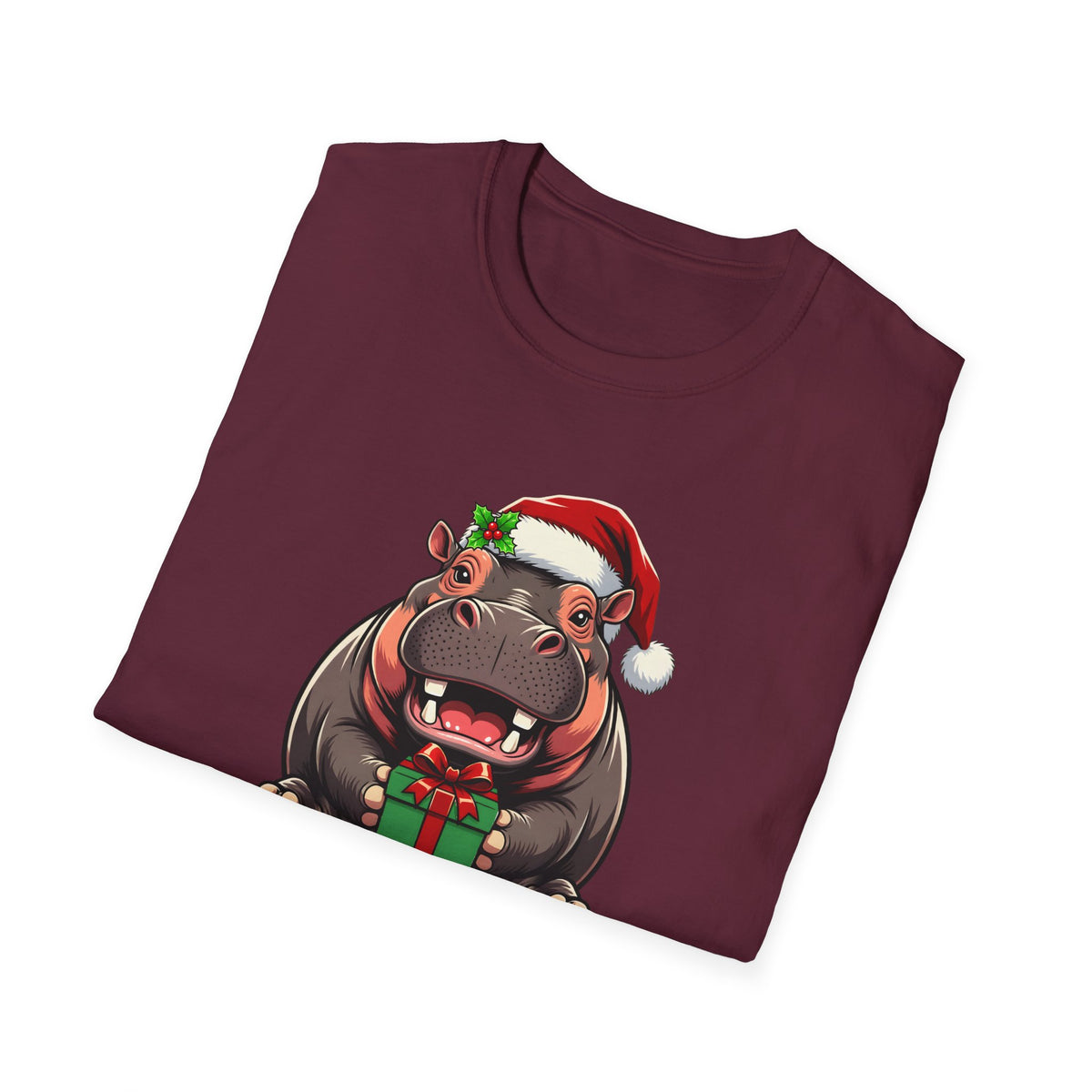Happy Hippo-Days Christmas t-shirt, product photo 15