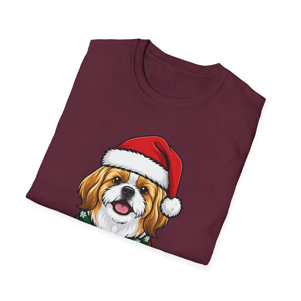 Merry Woofmas Shih Tzu Christmas t-shirt, product photo 15