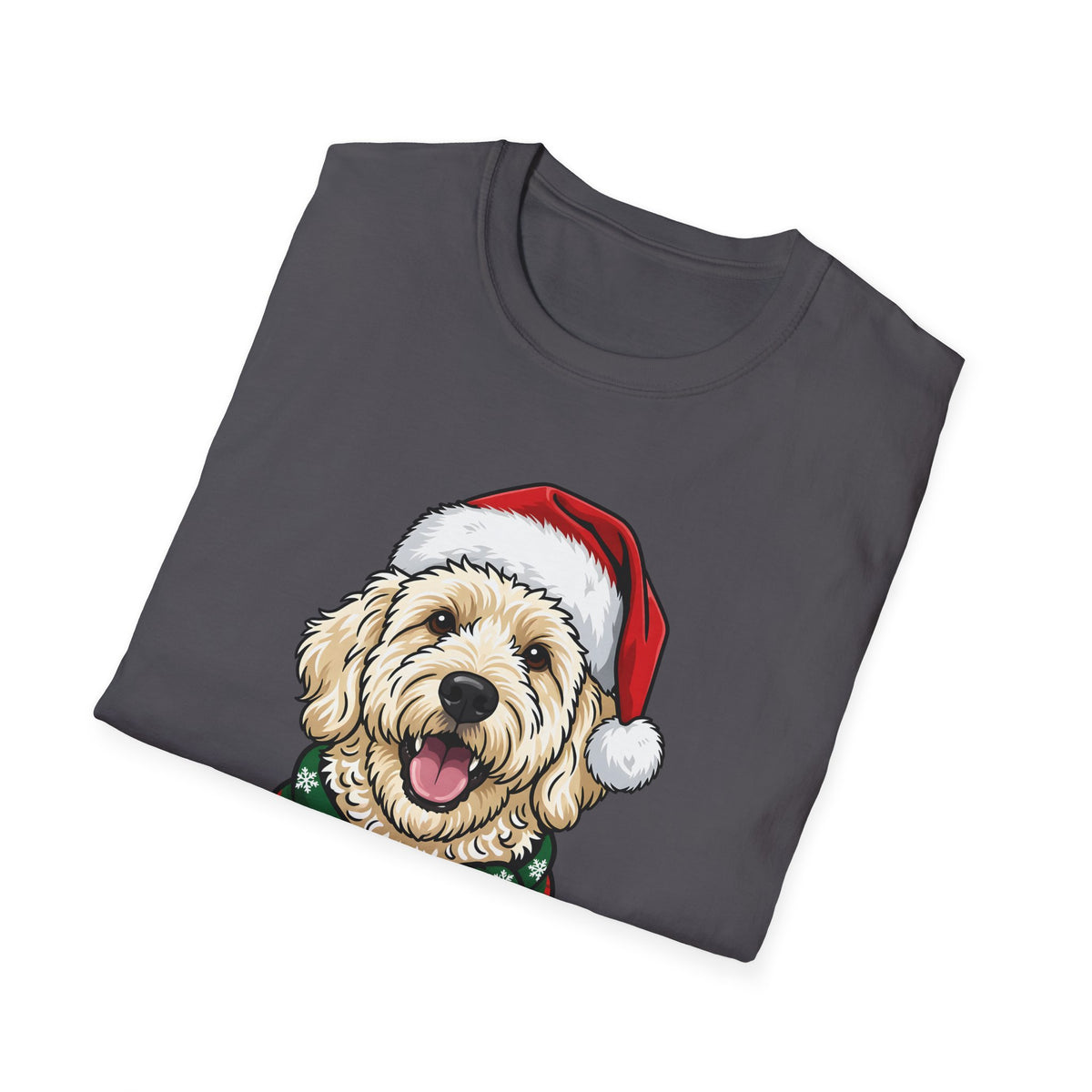 Merry Woofmas Labradoodle Christmas t-shirt, product photo 27