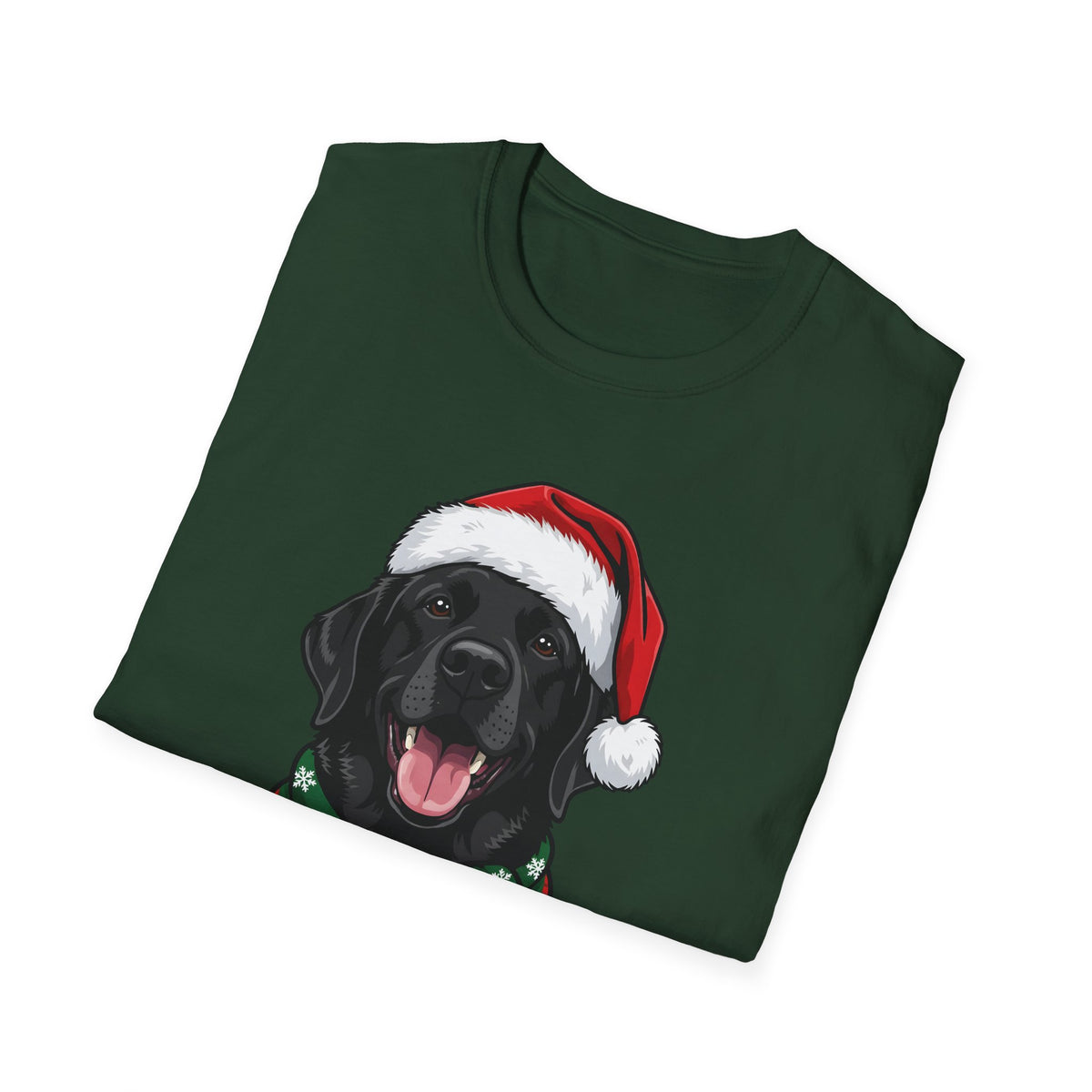 Merry Woofmas Black Labrador Christmas t-shirt, product photo 18