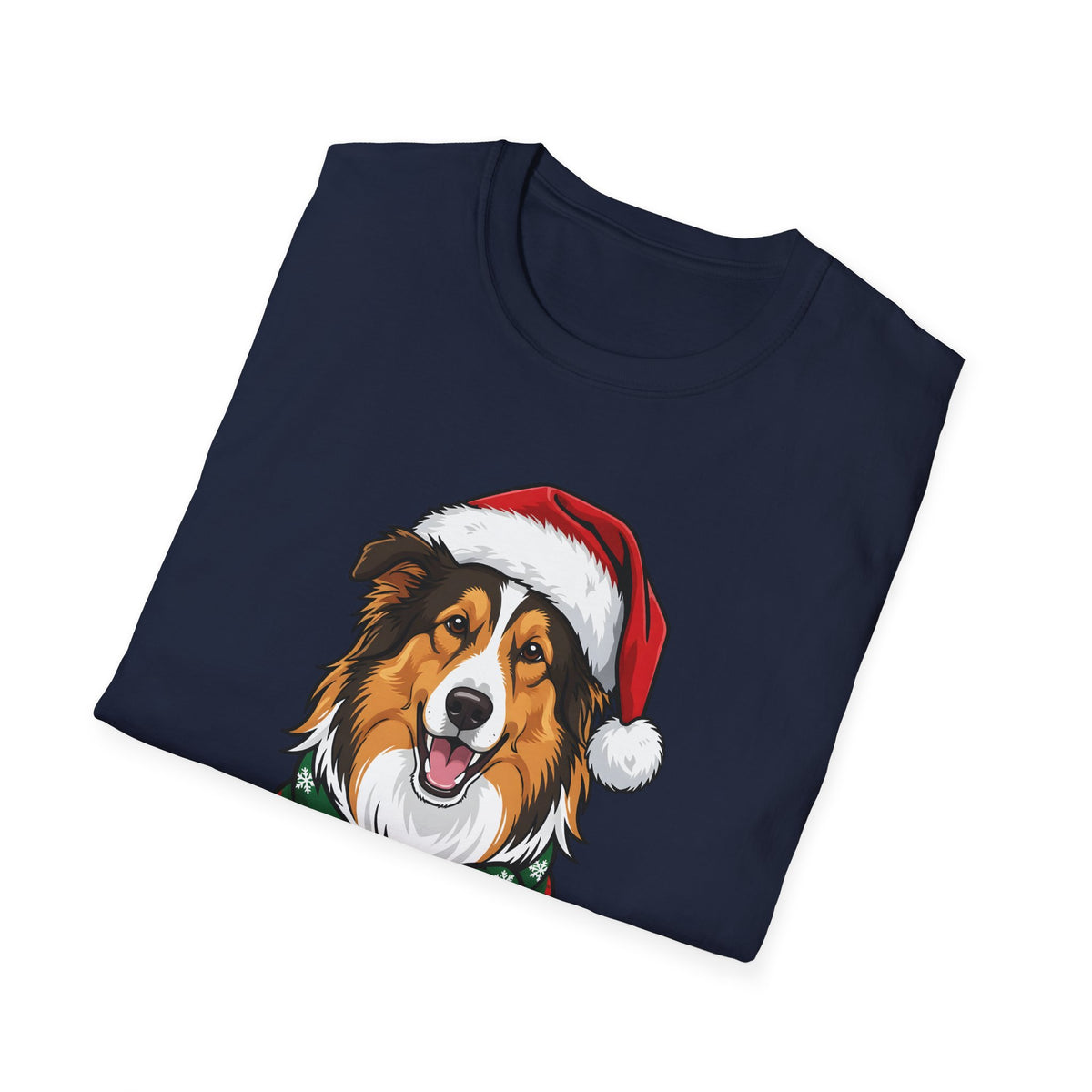 Happy Collie-Days Rough Collie Christmas t-shirt, product photo 6