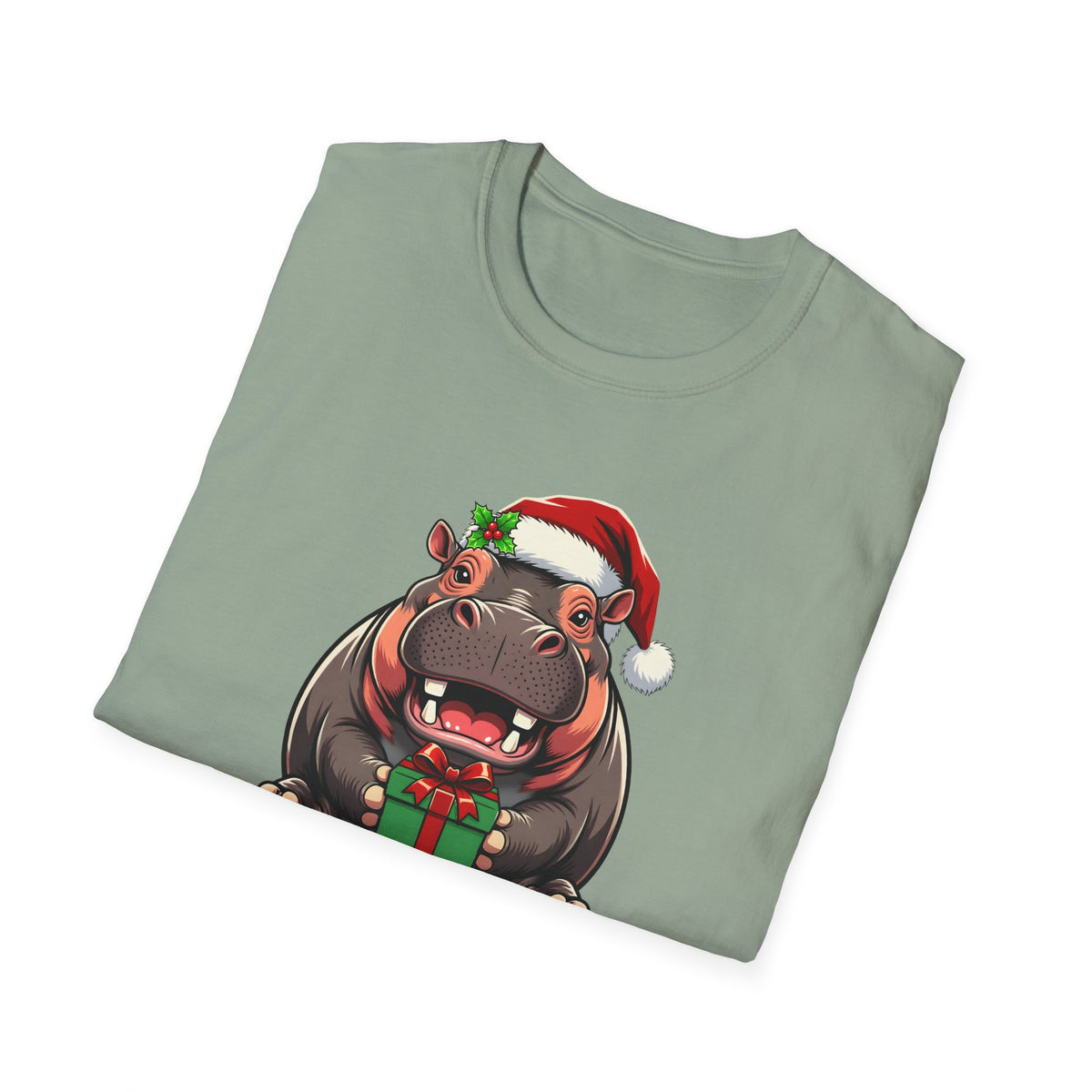 Happy Hippo-Days Christmas t-shirt, product photo 21