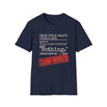 Case File Dad Joke t-shirt in Navy, front view