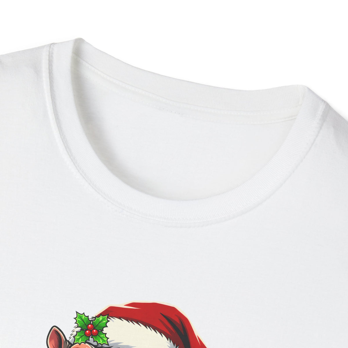Happy Hippo-Days Christmas t-shirt, product photo 2