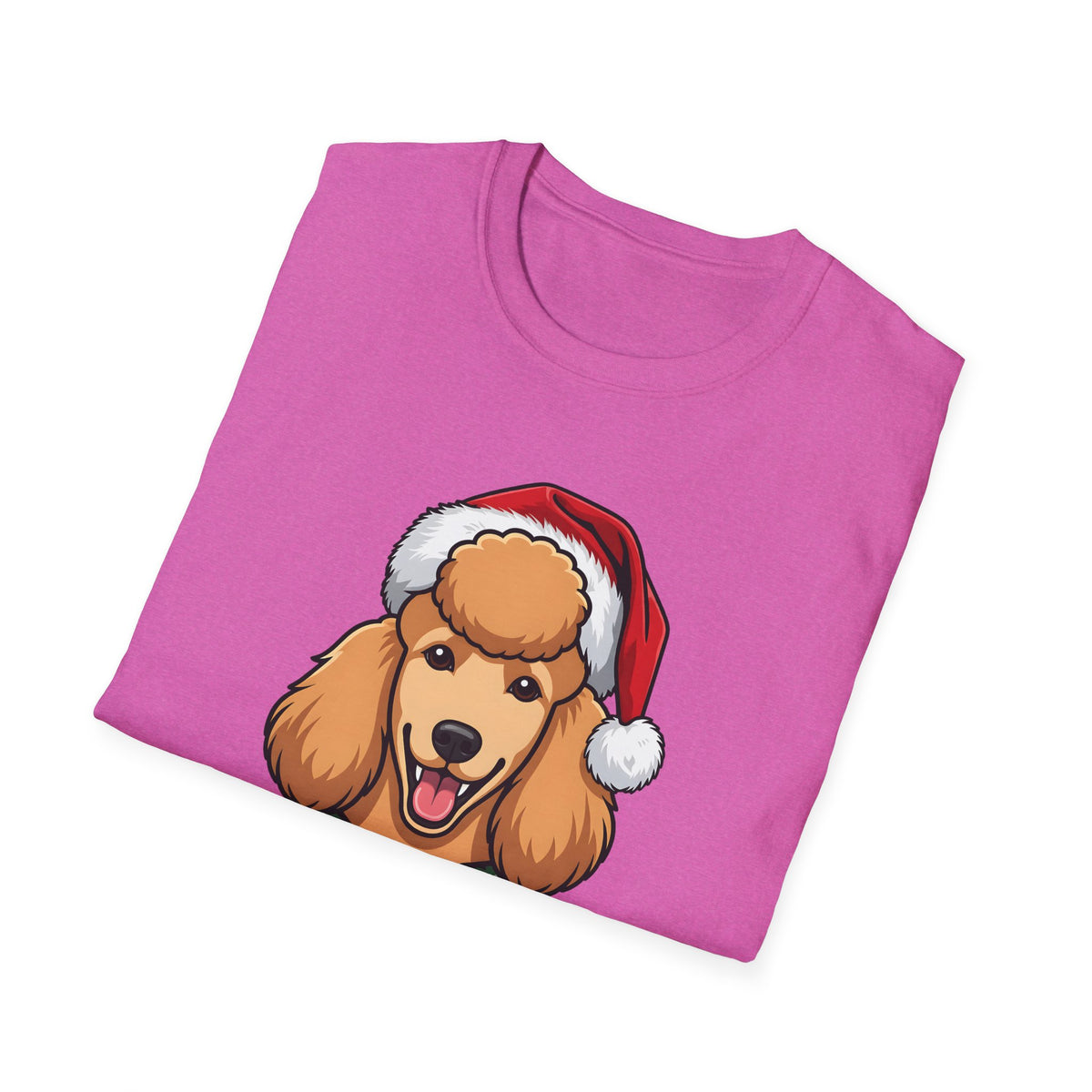 Merry Woofmas Poodle Christmas t-shirt, product photo 36