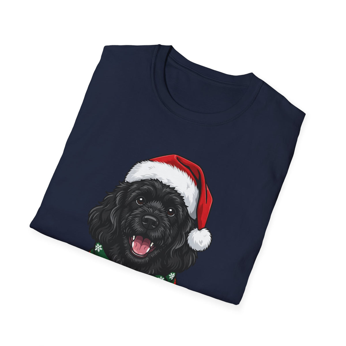 Merry Woofmas Cavapoo Christmas t-shirt, product photo 3