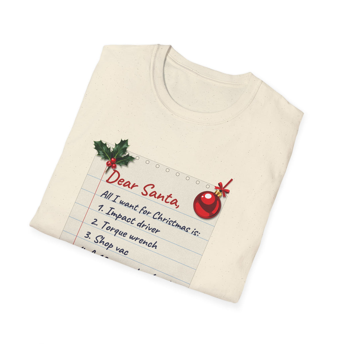Dear Santa, A Bigger Garage t-shirt, product photo 21