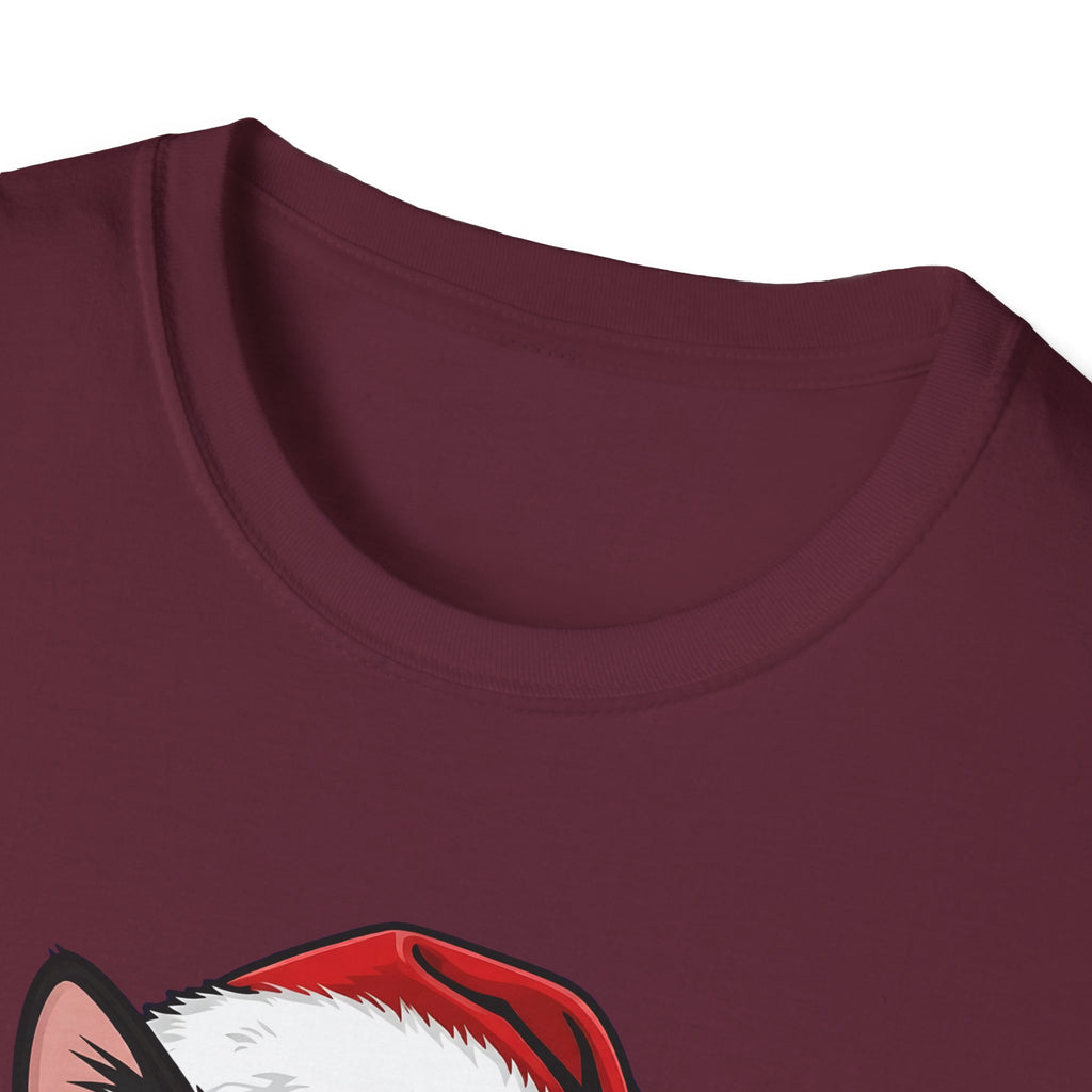 Merry Whiskers Calico Cat Christmas t-shirt, product photo 14