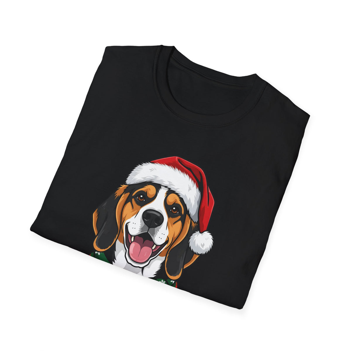 Merry Woofmas Beagle Christmas t-shirt, product photo 3