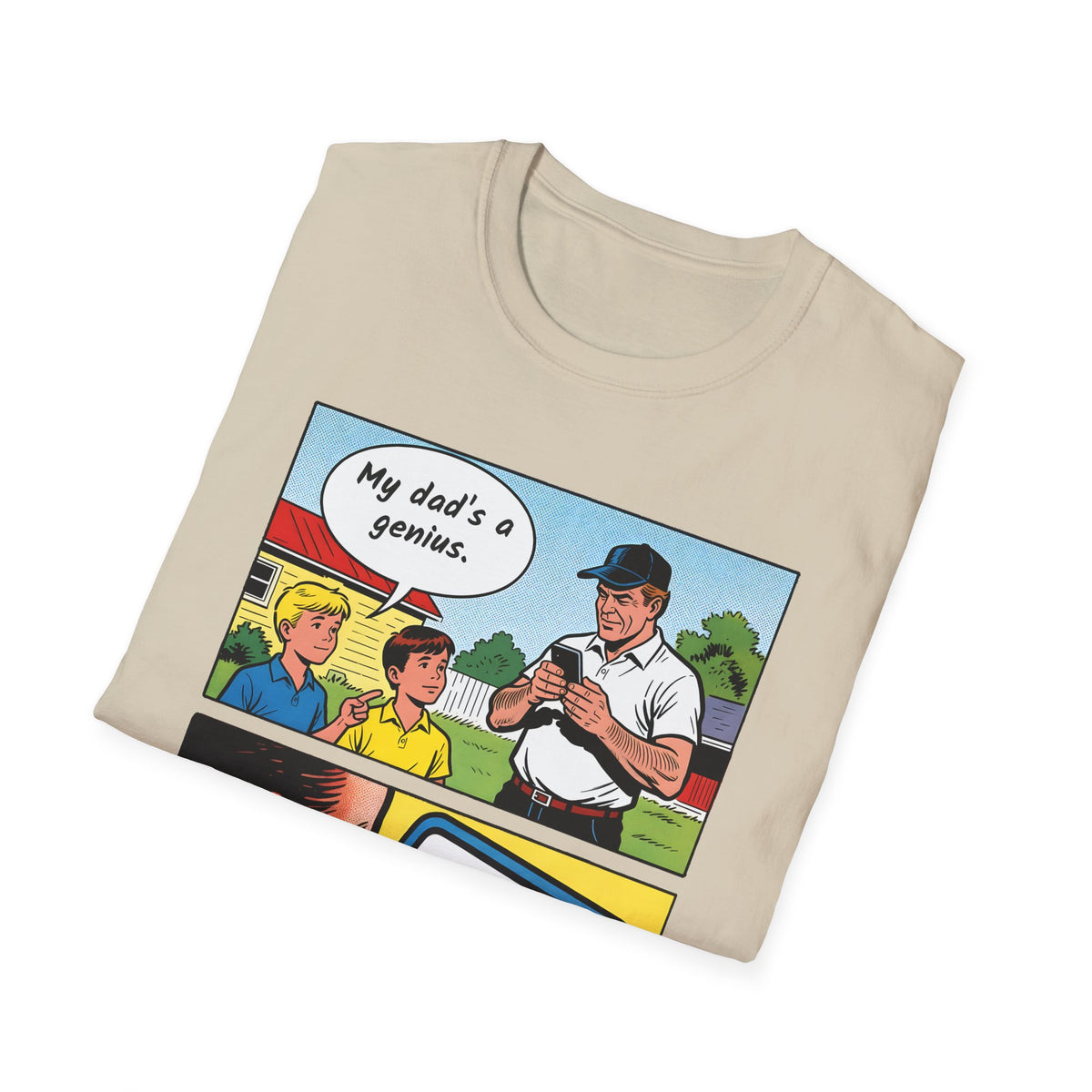 Personalized My Dad's a Genius t-shirt, product photo 9