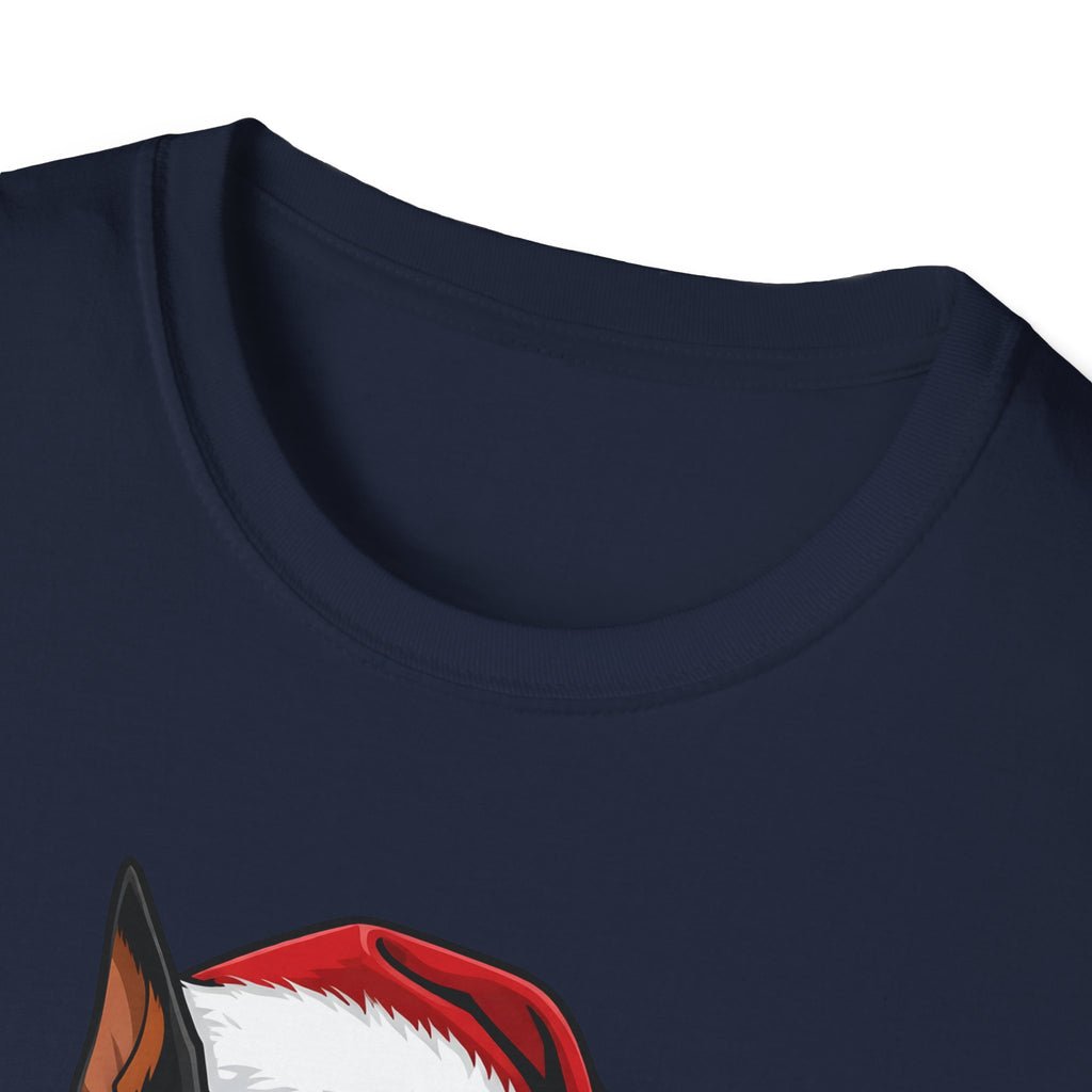 Merry Woofmas Doberman Christmas t-shirt, product photo 2
