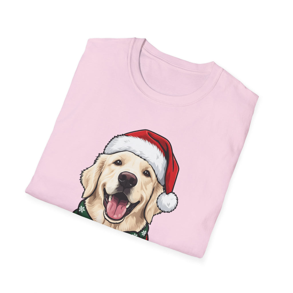 Merry Woofmas English Cream Golden Retriever Christmas t-shirt, product photo 33