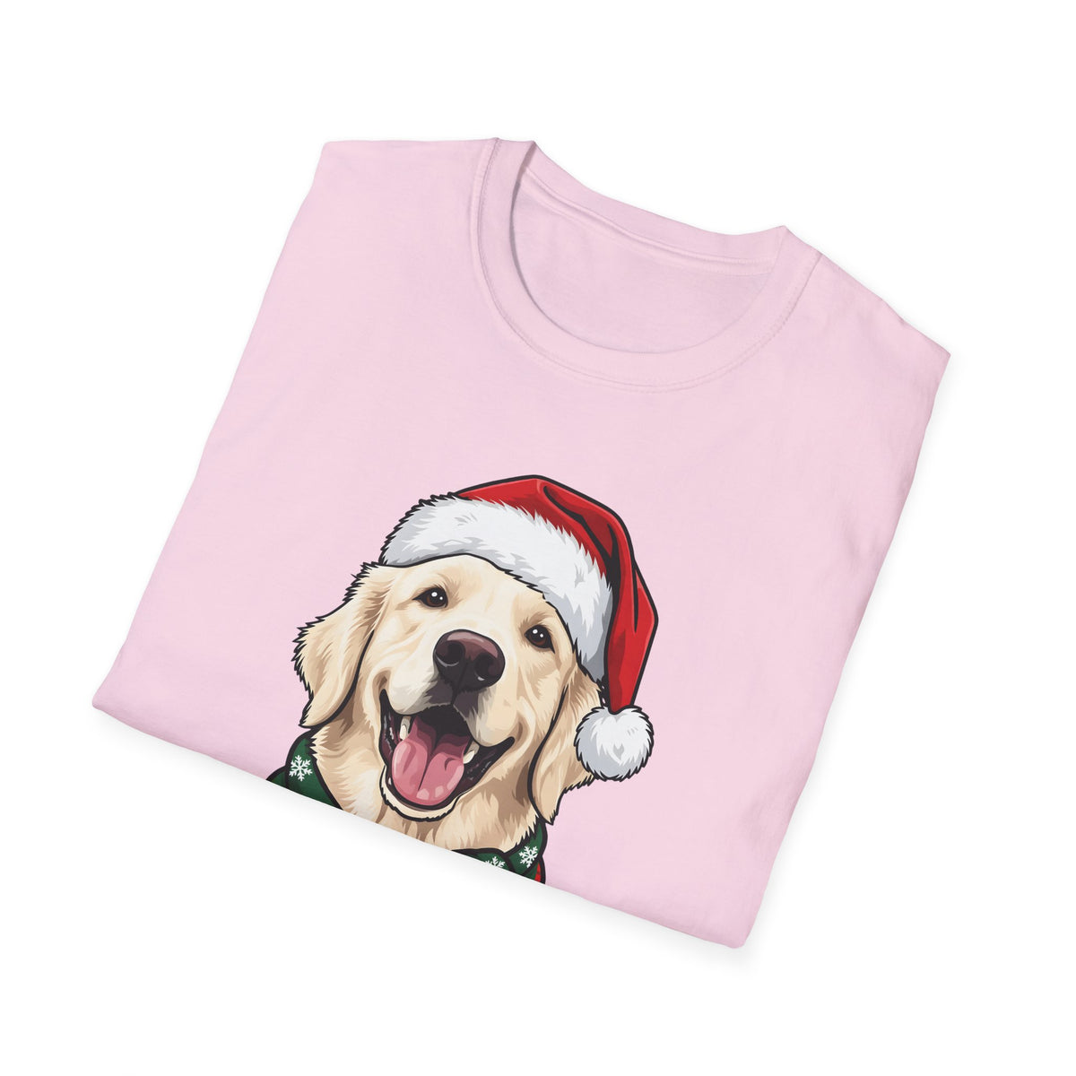 Merry Woofmas English Cream Golden Retriever Christmas t-shirt, product photo 33