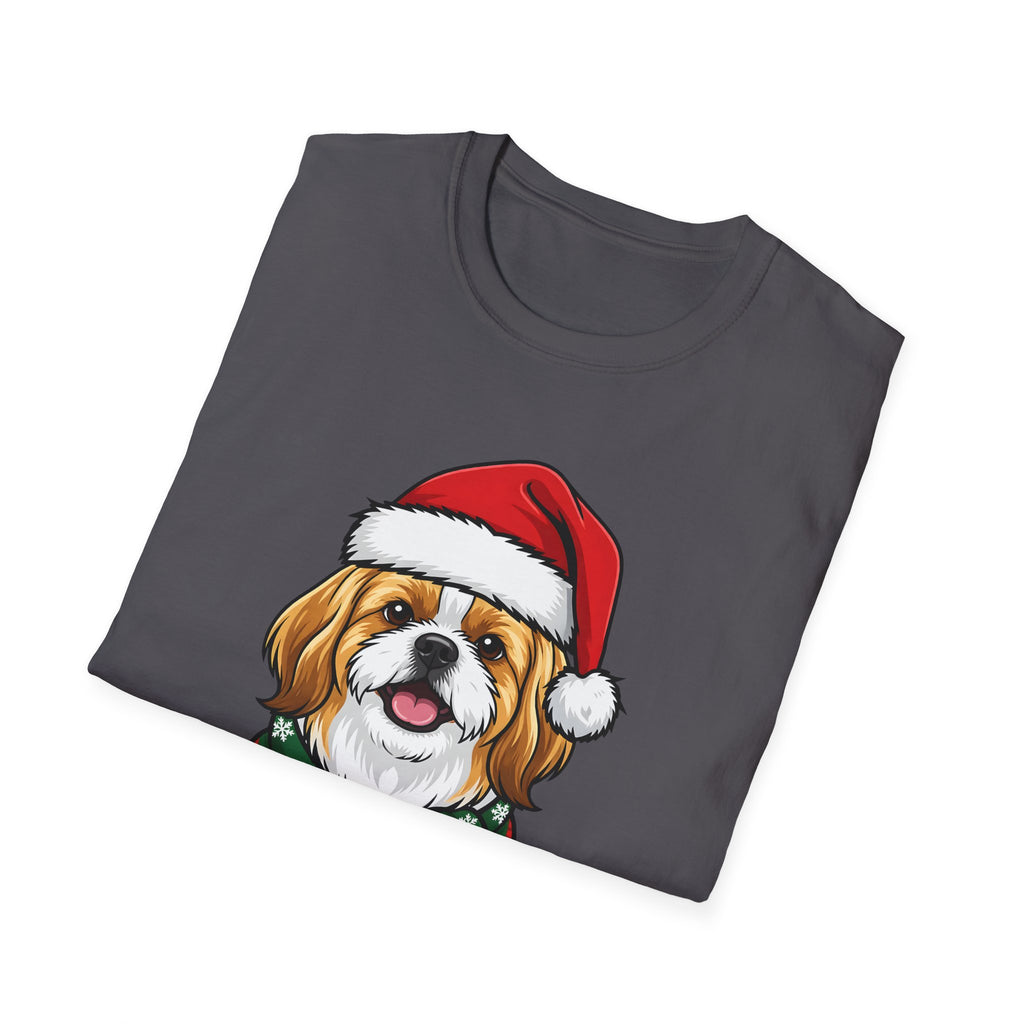 Merry Woofmas Shih Tzu Christmas t-shirt, product photo 27