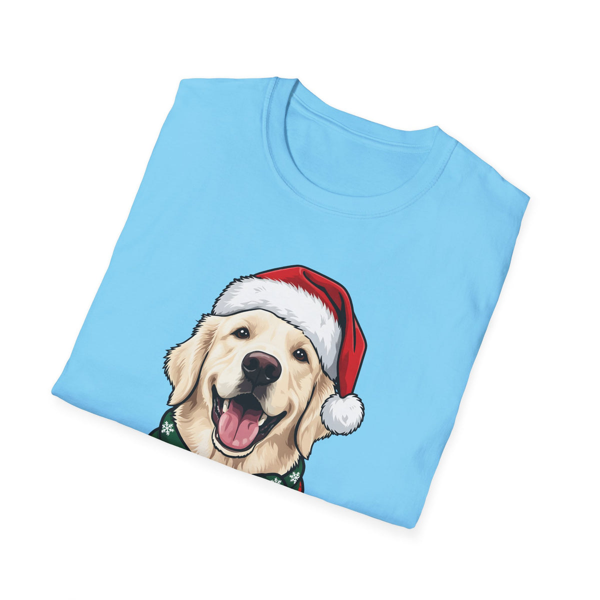 Merry Woofmas English Cream Golden Retriever Christmas t-shirt, product photo 24