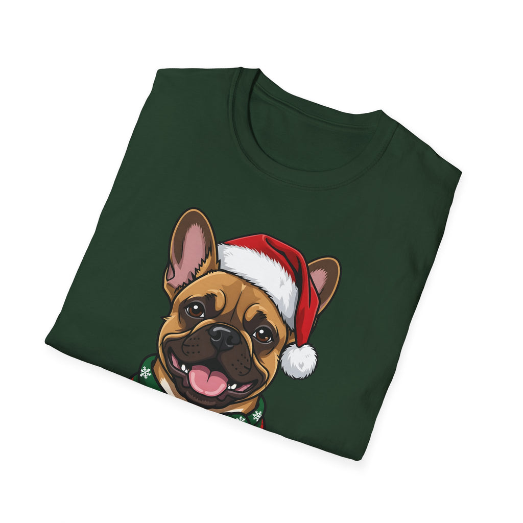 Merry Woofmas French Bulldog Christmas t-shirt, product photo 18