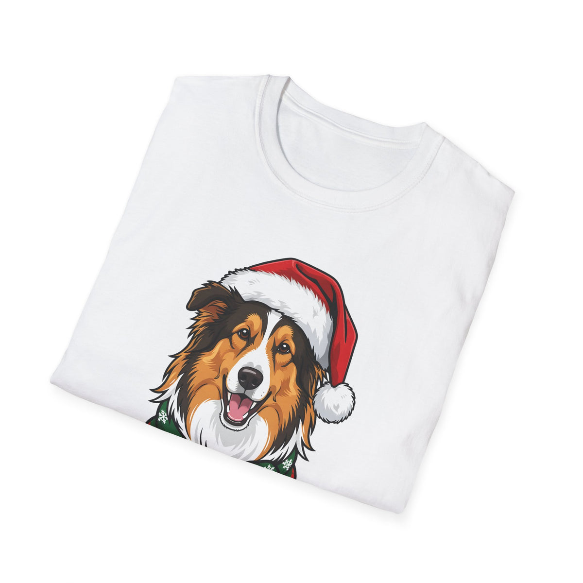 Happy Collie-Days Rough Collie Christmas t-shirt, product photo 9