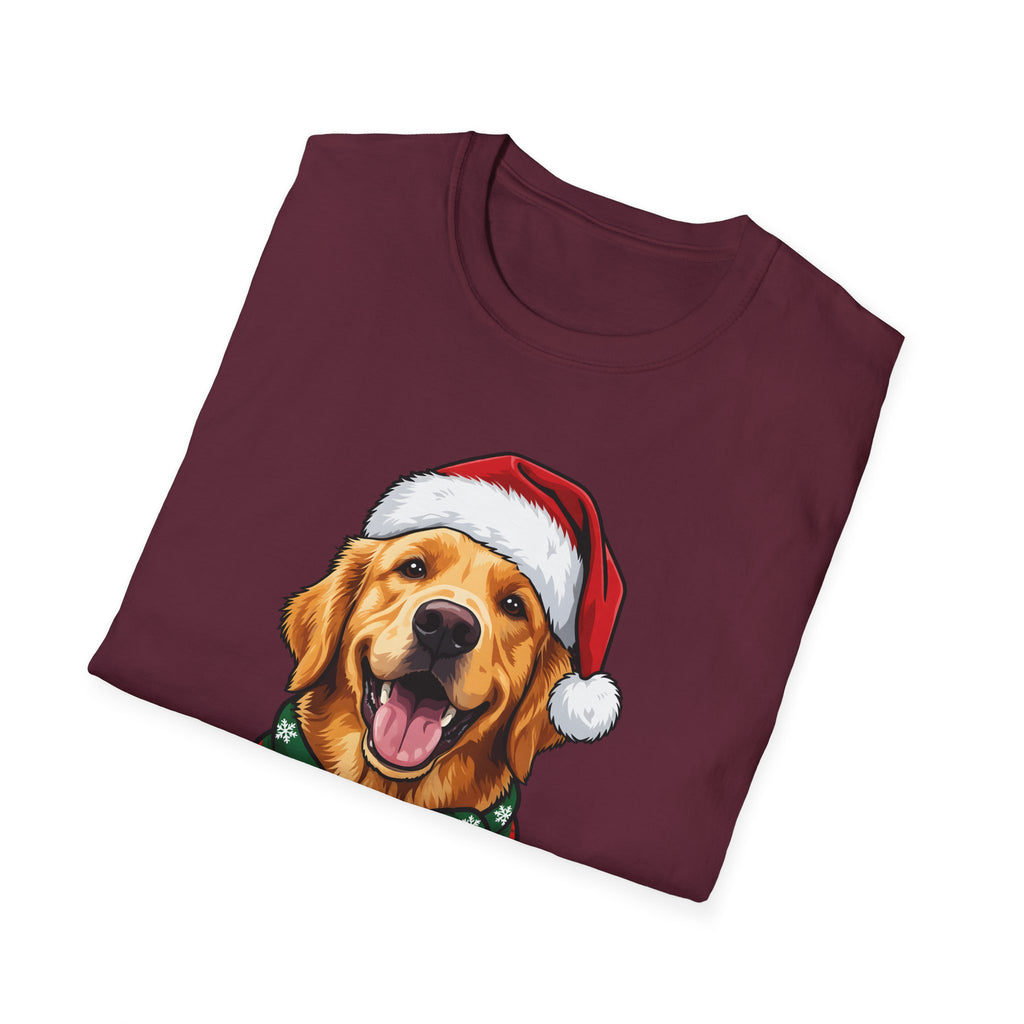 Merry Woofmas Golden Retriever Christmas t-shirt, product photo 15