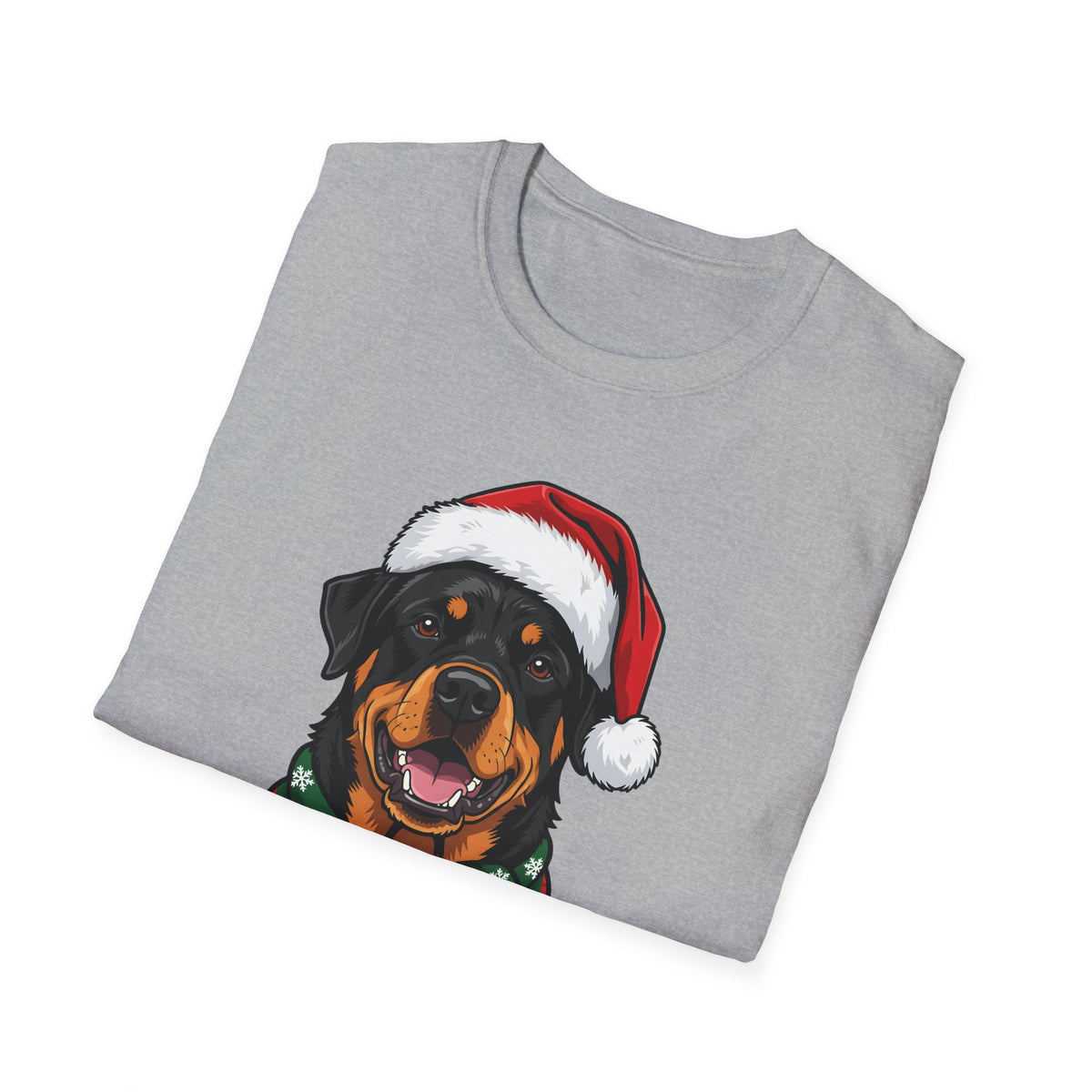 Merry Woofmas Rottweiler Christmas t-shirt, product photo 9