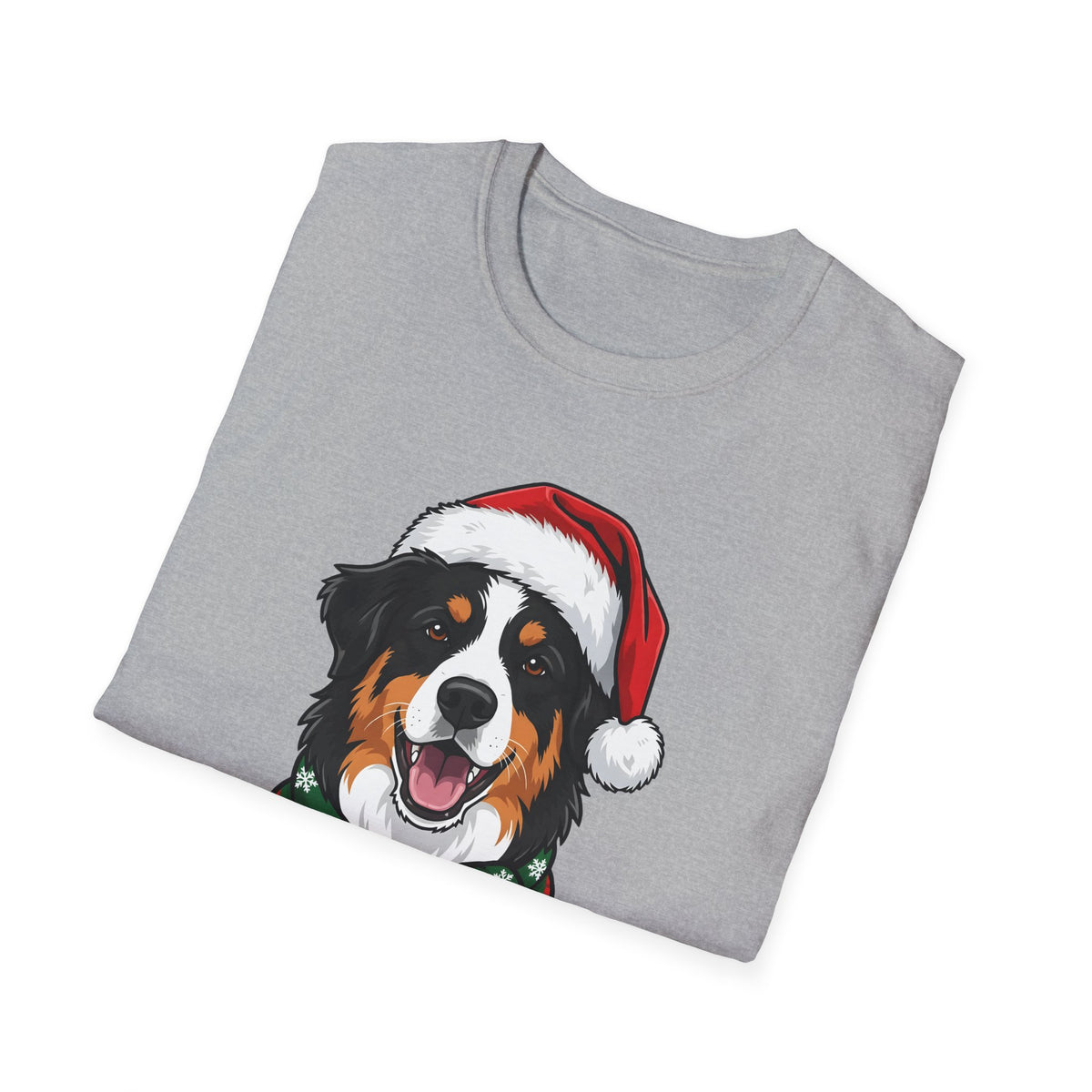 Merry Woofmas Australian Shepherd Christmas t-shirt, product photo 9