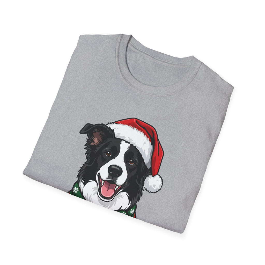 Happy Collie-Days Border Collie Christmas t-shirt, product photo 9