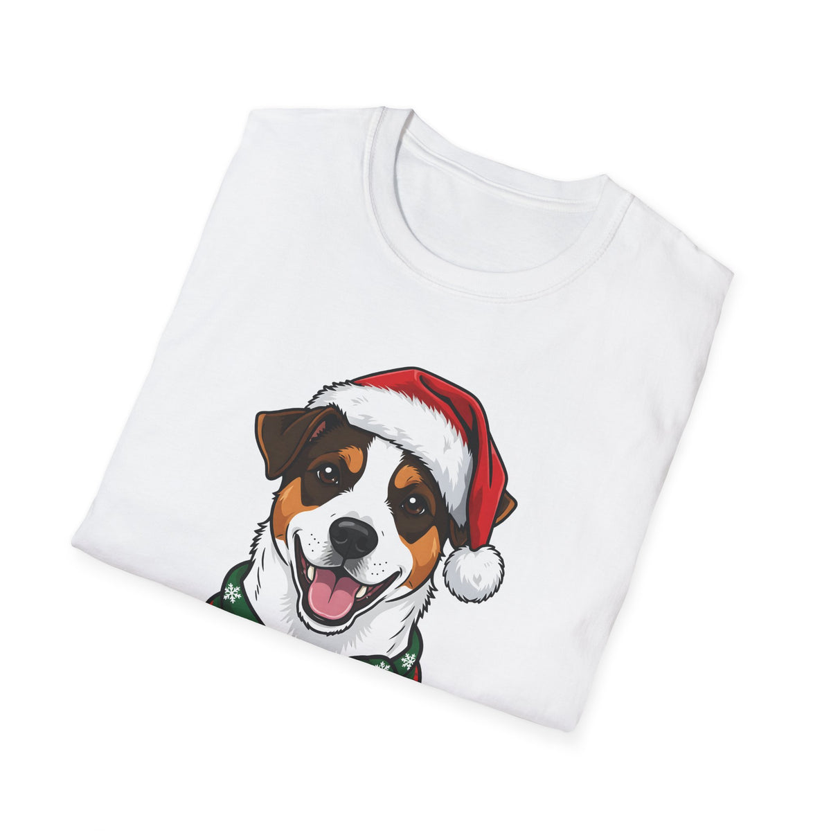 Yappy Holidays Jack Russell Terrier Christmas t-shirt, product photo 9
