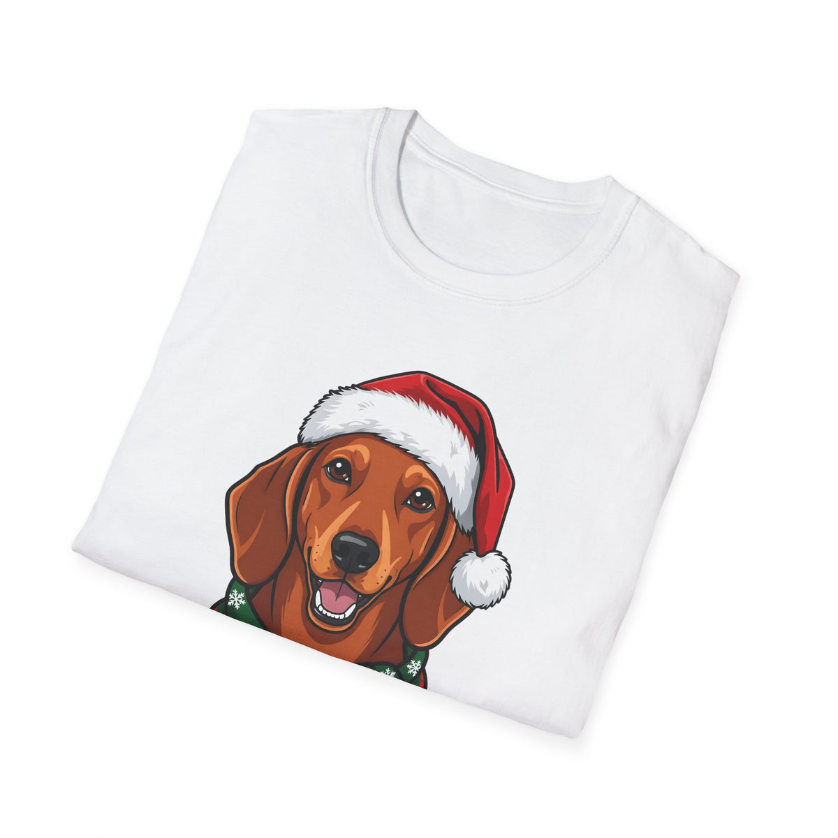 Yappy Holidays Dachshund Christmas t-shirt, product photo 9