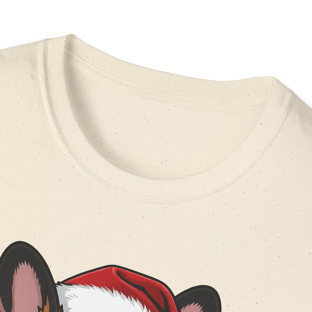 Merry Woofmas Brindle French Bulldog Christmas t-shirt, product photo 14