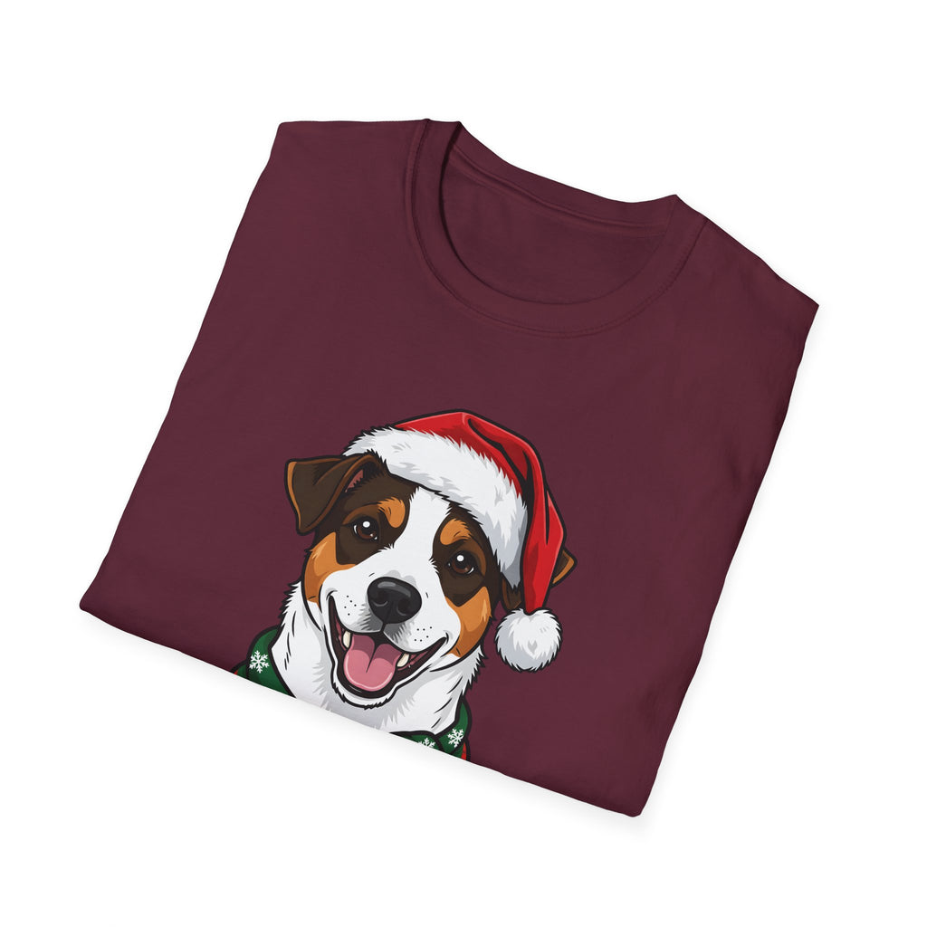 Yappy Holidays Jack Russell Terrier Christmas t-shirt, product photo 15