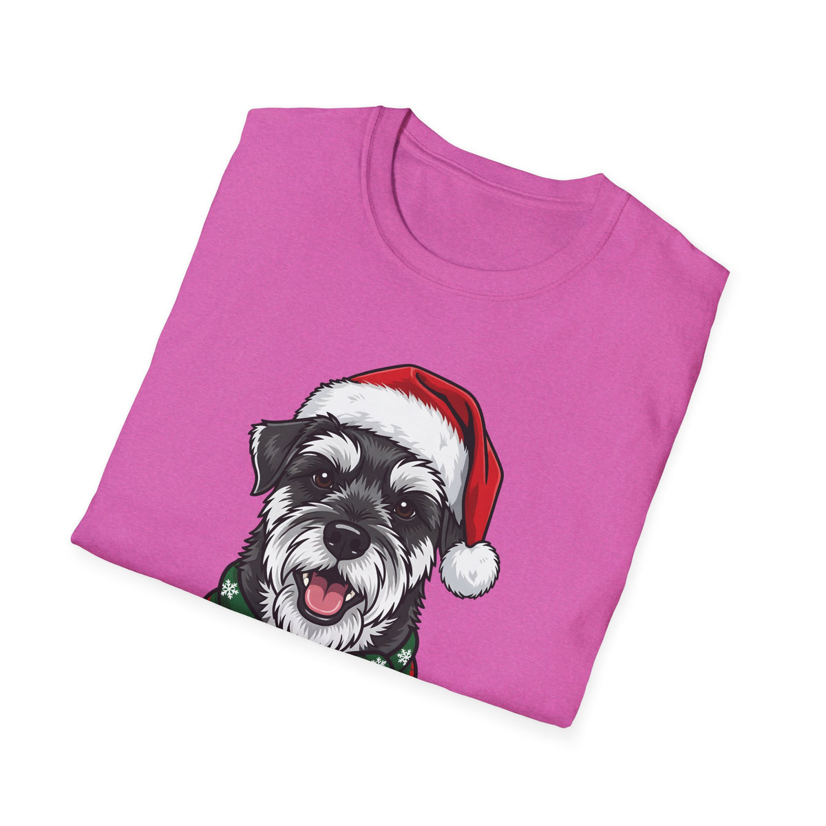 Yappy Holidays Miniature Schnauzer Christmas t-shirt, product photo 36